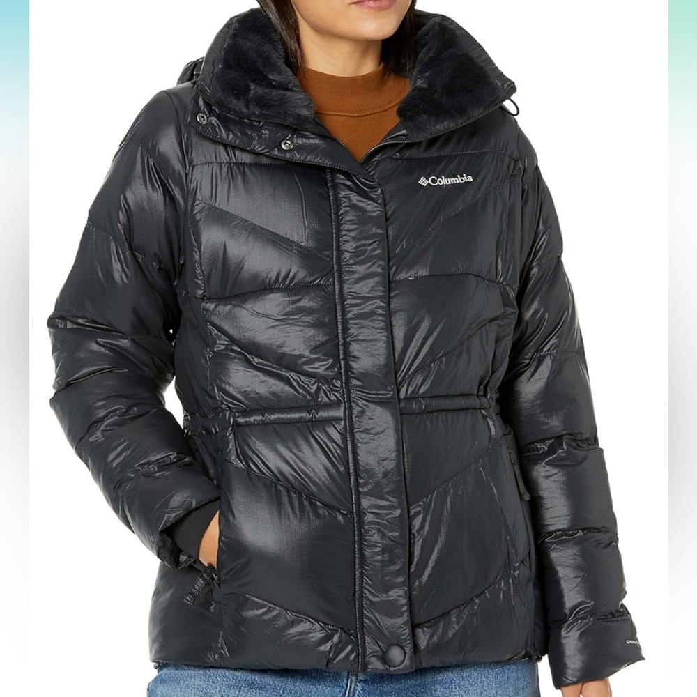 Columbia Black Puffer Insulated Hooded Jacket